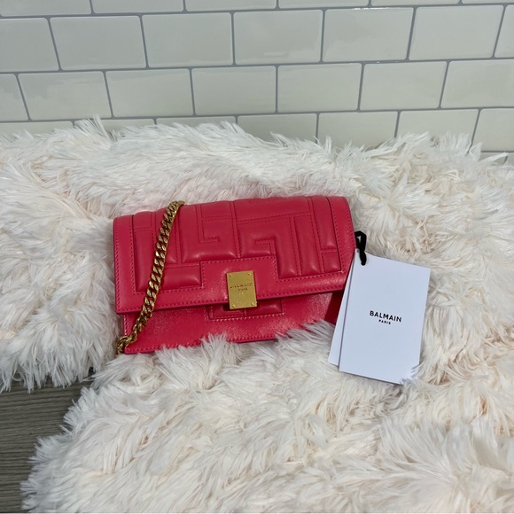 Pink 1945 Balmain Quilted Crossbody - Picture 2 of 10